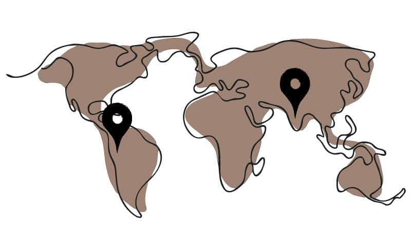 Immagine luogo di provenienza caffè Espresso Naturale: Perù Arabica e India Robusta